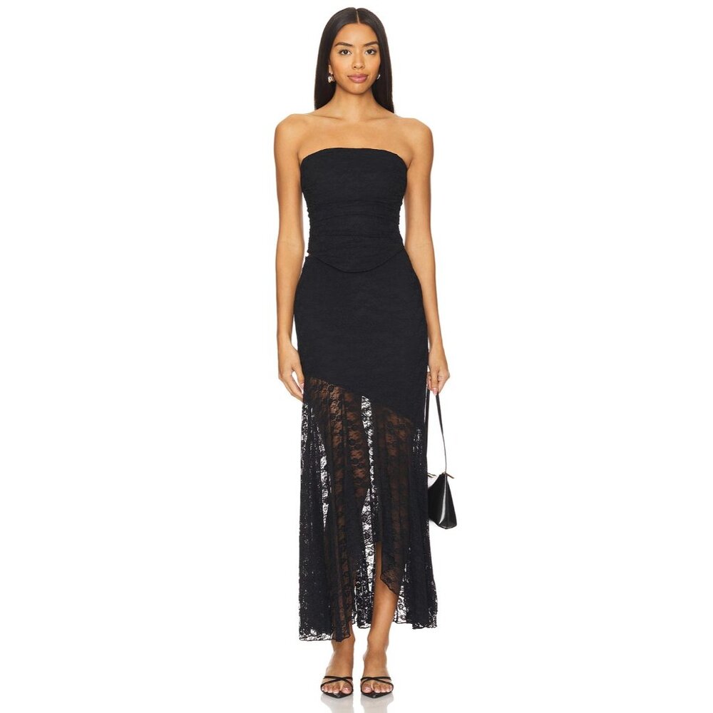 MORE TO COME Nylah Maxi Set in Black Medium New with Tag Womens